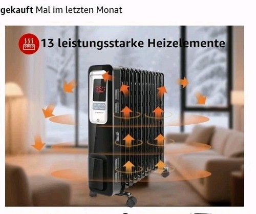 Aigostar ölradiator 2500 watt - Ölradiator,